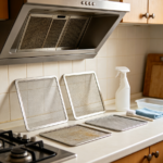 Range hood filter replacement and cleaning