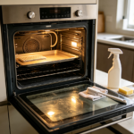 Cleaning service for combi-oven interiors