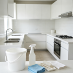 Comprehensive deep cleaning service for the entire kitchen area