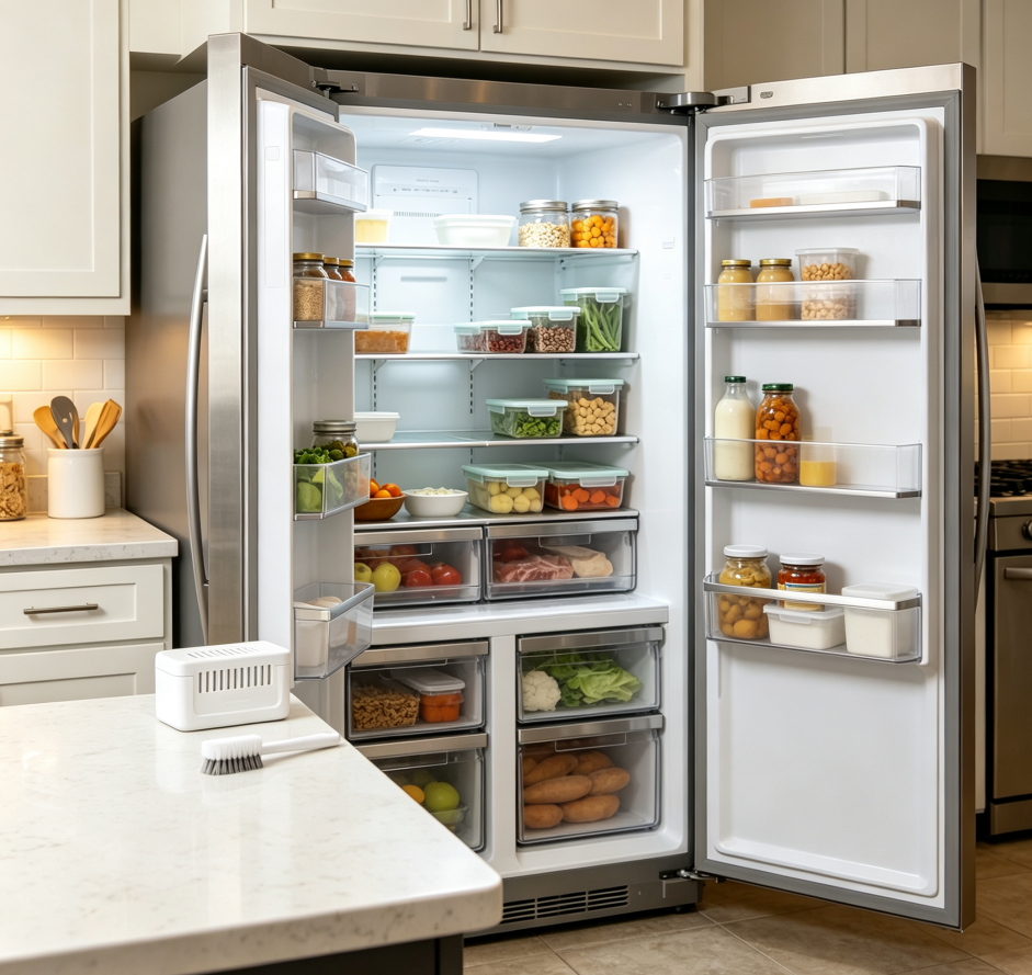 4 Refrigerator deep deodorization and organization - Image 1