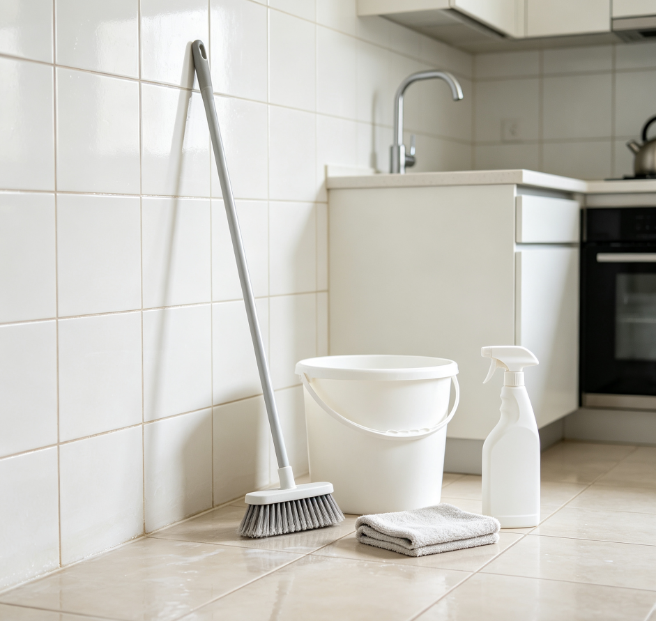 6 Deep stain removal for kitchen walls and floor tiles - Image 1